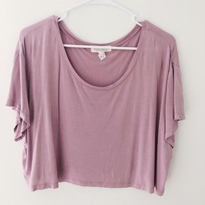 Purple crop top
